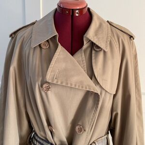 Vintage London Fog Trench Coat Size 14 Petite
